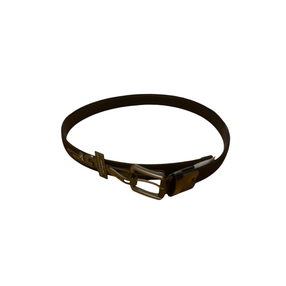 Bloomingdale's Black Textured Fabric Belt Men Size Medium 34-36 Faux Leather NWT